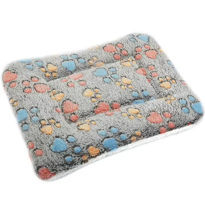 Tapis de lit épais en flanelle pour chien, tapis de couchage doux pour animaux de compagnie, couvert