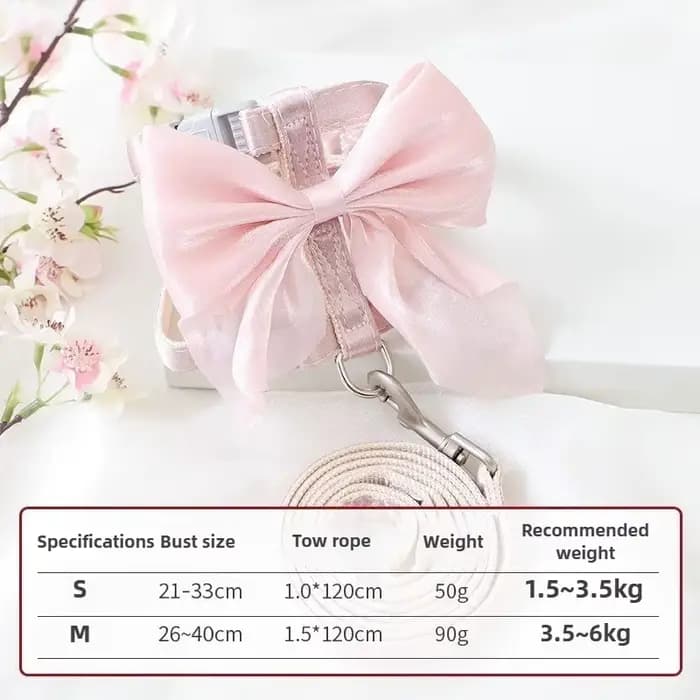 Harnais réglable pour animaux de compagnie avec corde de Traction pour chaton chiot lapin furet mign