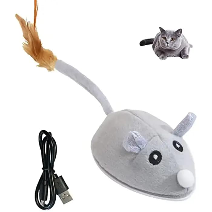 ATUBAN – jouets automatiques pour chats avec baguette en plumes, jouets interactifs pour chats/Kitte