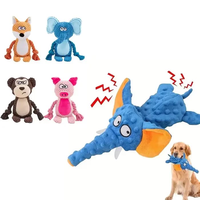 Jouets en peluche couinante pour chiens, fournitures adaptées à tous les chiots, jouet sonore pour a