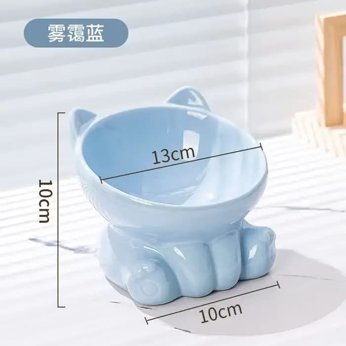 Bol en céramique mignon pour chat avec pieds surélevés, gamelle pour chien, accessoires pour animaux
