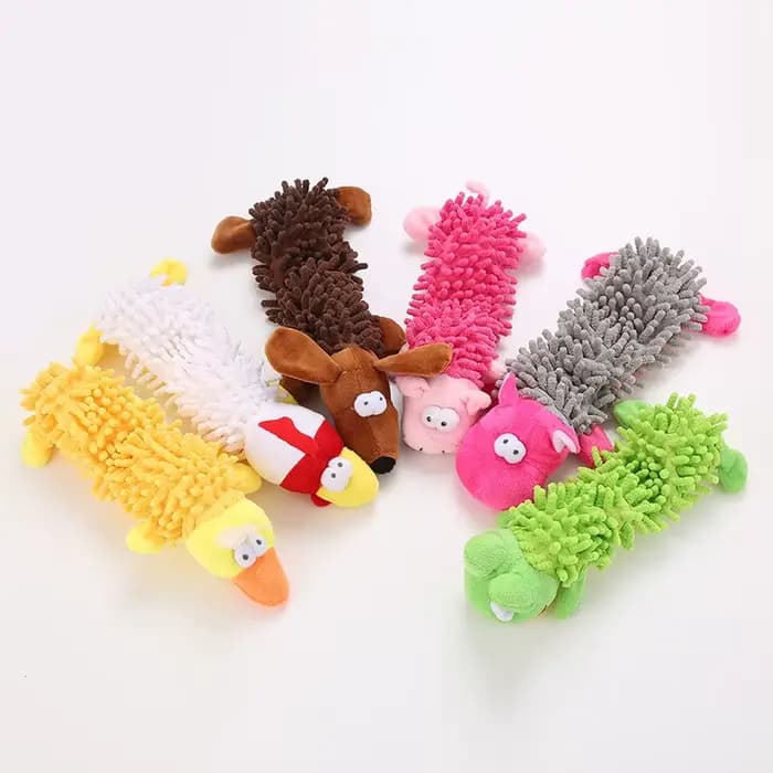 Jouet en peluche Durable pour chien de compagnie, en forme d'animal avec grinçant pour petits chiens