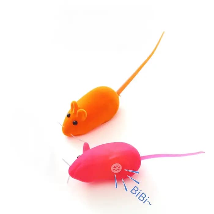 Jouets de simulation de souris en caoutchouc sonore pour animaux de compagnie, accessoires interacti