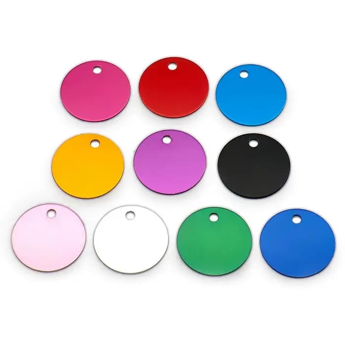 Étiquette d'identification pour chien et chat, gravure Laser gratuite, pendentif avec nom de chiot,