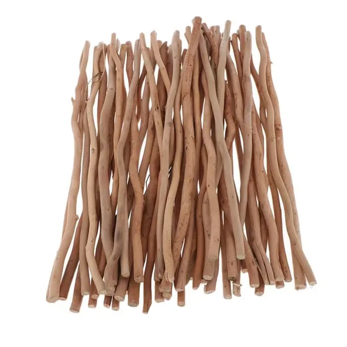 Ensemble de 50 bâtons de branches en bois naturel, bois flotté pour bricolage, artisanat, branche d'