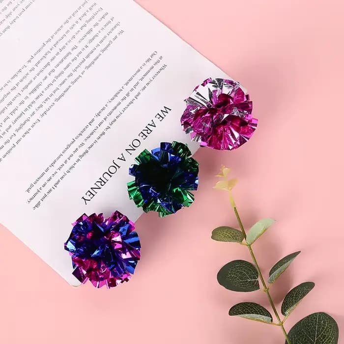 Boule de papier sonnerie de 5.5cm, 10 paquets, jouets pour animaux de compagnie, produits interactif