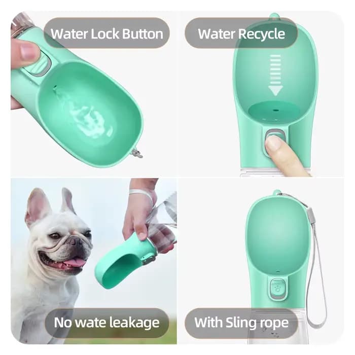 Bouteille d'eau Portable pour chien, pour petits et grands chiens, chat, extérieur, étanche, bols à