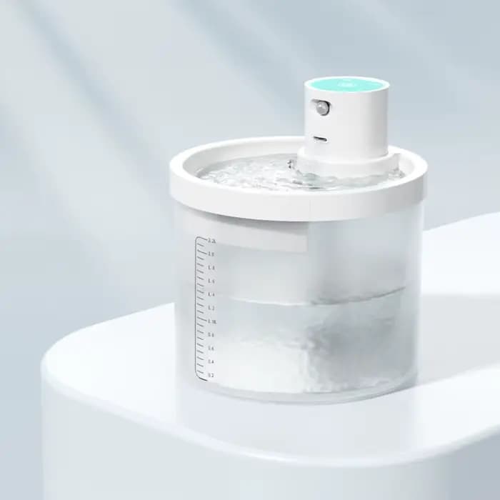 Fontaine d'eau pour animaux de compagnie, capacité 2,2 l, capteur de mouvement, 2 Modes, distributeu