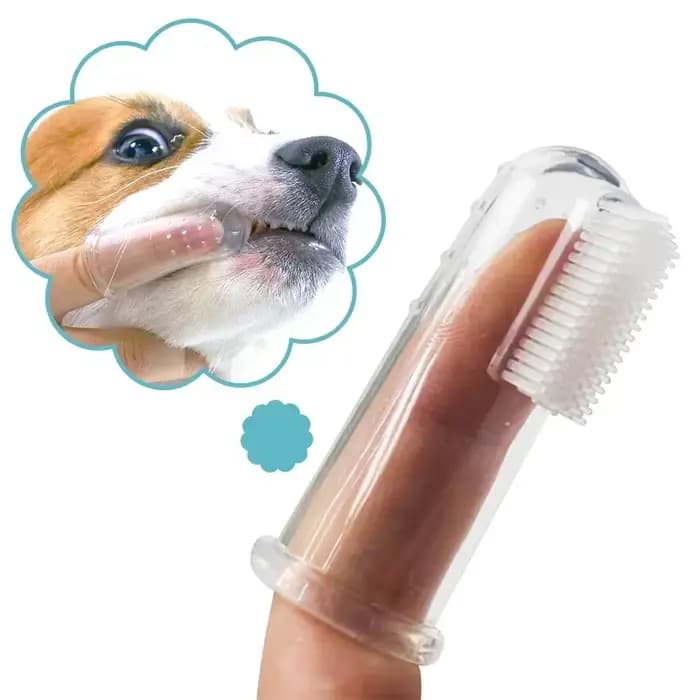 Brosse à dents Super douce pour animaux de compagnie, brosse pour chien en peluche, mauvaise haleine