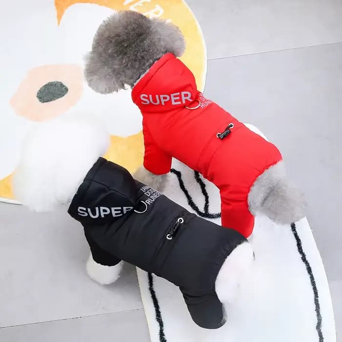 Combinaison chaude d'hiver pour chien, vêtements imperméables pour animaux de compagnie, veste, salo
