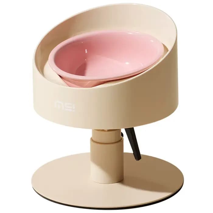 Bol de nourriture pour chat bol en céramique réglable pour chat bol Anti-vomissement en forme de fle