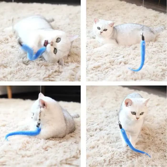 Remplacer des accessoires de jouets en peluche pour chat, tête de remplacement de vers, bâton de cha