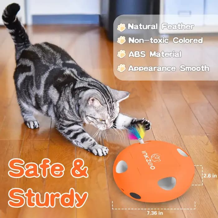 INKZOO-Jouets Interactifs Intelligents pour Chats d'Nik, existent, 7 Trous, pour Chaton, Souris, Wha