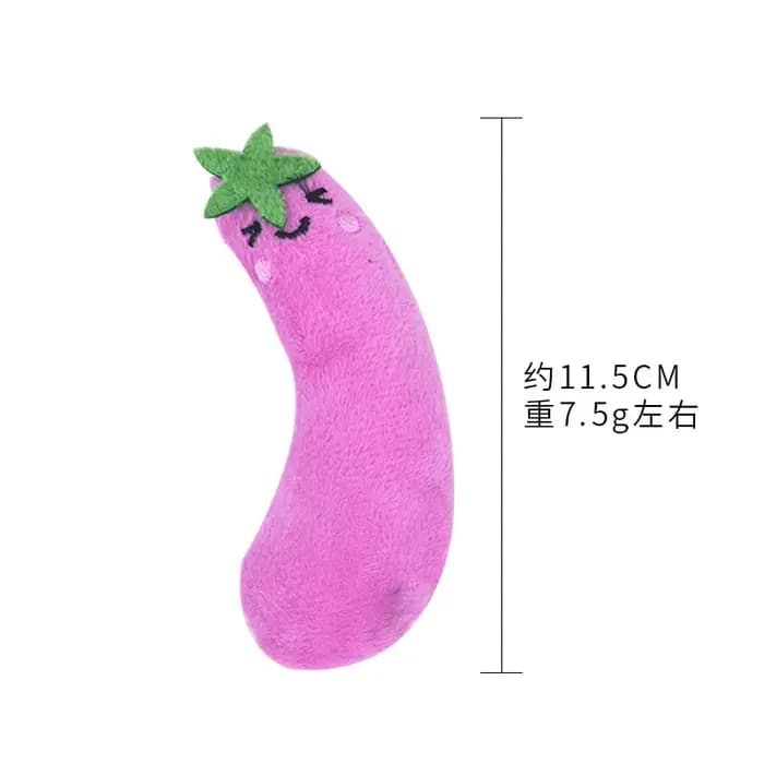 Jouet en papier pour animaux de compagnie, légumes, piment, maïs, carotte, aubergine, en forme de me