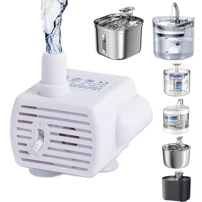 Pompe à eau pour chat fontaine d'eau pompe accessoires pompe à eau muette pour chat abreuvoir distri