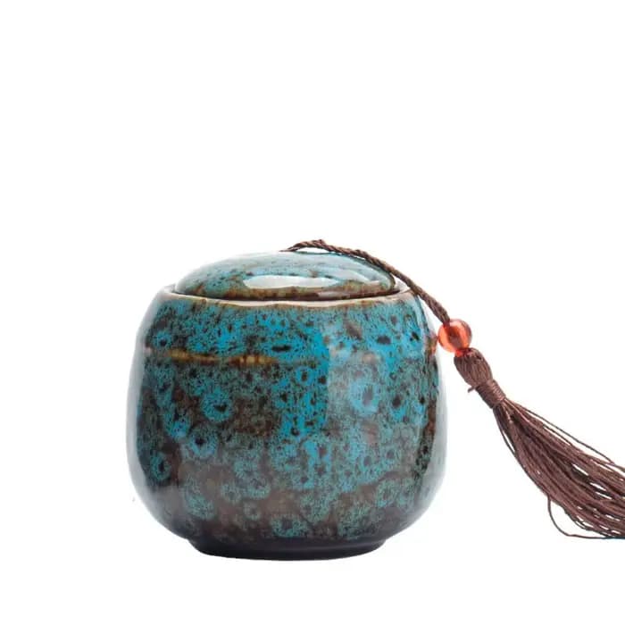 Boîte commémorative en céramique de nouvelle couleur, Pot scellé d'urne pour animaux de compagnie, g