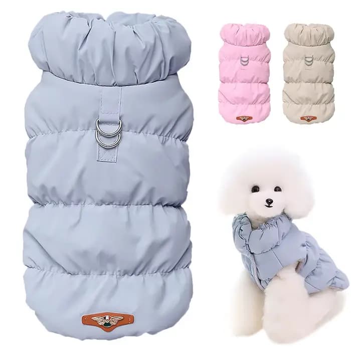 Vêtements d'hiver doux et chauds pour chiens, manteau rembourré pour chiot et chat, veste pour petit