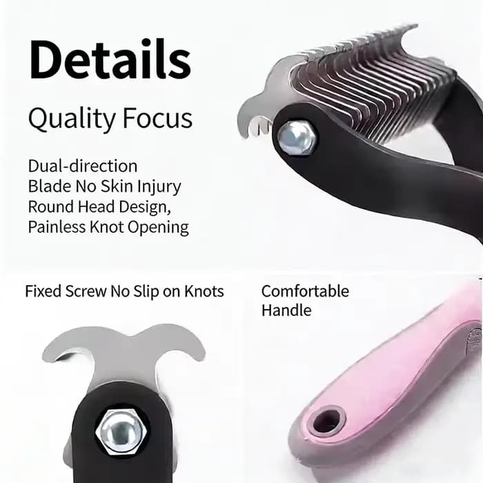 Brosse pour chien, peigne d'épilation double face et outil d'épilation utilisé pour enlever les tapi