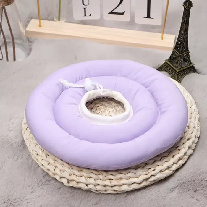 Collier élisabéthain imperméable pour animaux de compagnie, anneau souple pour chat, chien, guérison