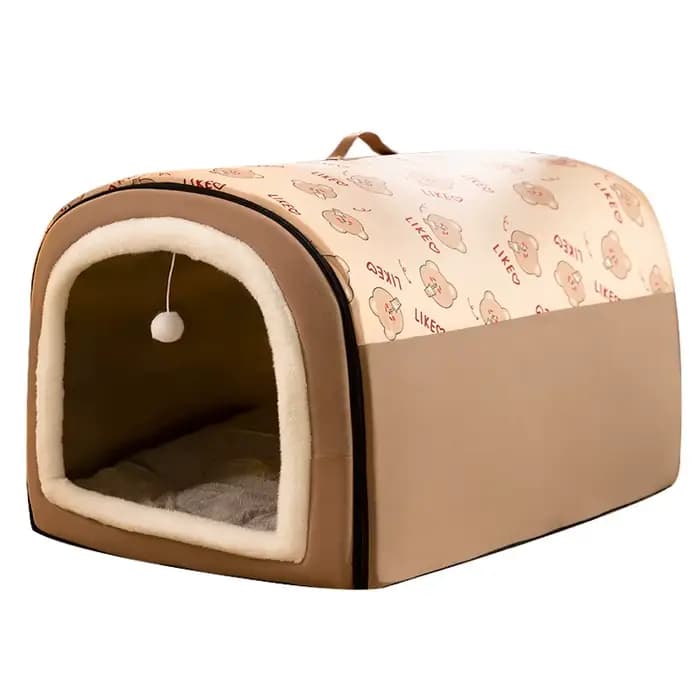 Lit d'hiver pour chien, maison pour chiots auto-chauffante, tente de couchage confortable pour chat,