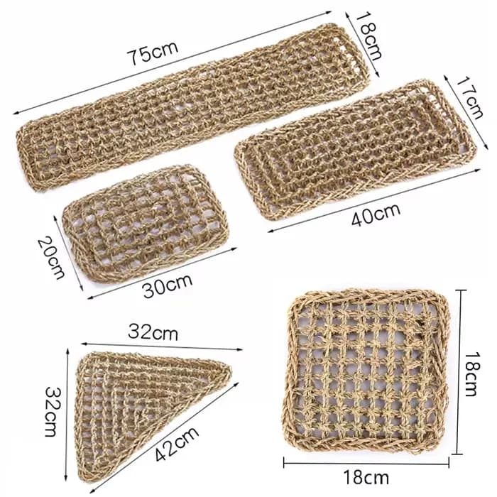 Terrarium de Reptile pour chaise longue lézard, hamac, petits crabes ermite, tapis de lit Geckos