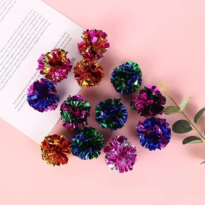 Boule de papier sonnerie de 5.5cm, 10 paquets, jouets pour animaux de compagnie, produits interactif