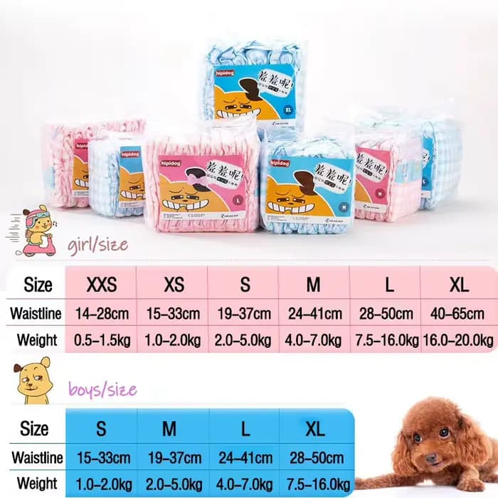 10 pièces/paquet Super Absorption pantalons physiologiques couches pour chiens pour animaux de compa