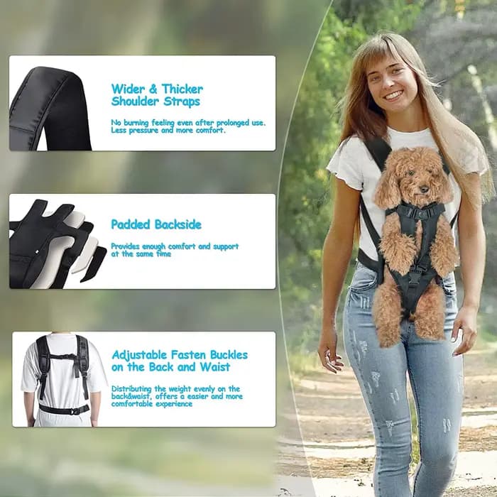 Sac à dos de transport pour animaux de compagnie, pour chats et chiens, sac de voyage avant pour ani