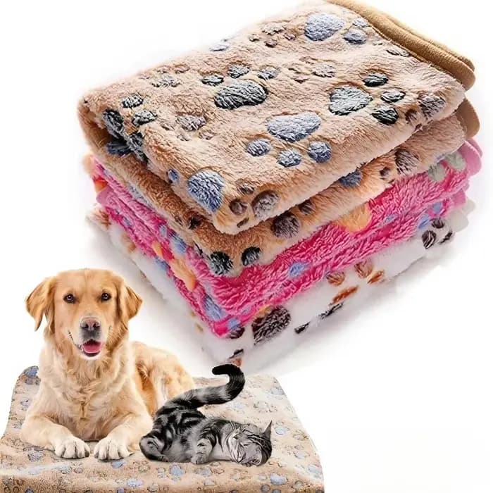 Couverture douce et moelleuse pour animaux de compagnie, tapis de dessin animé mignon, couverture ch
