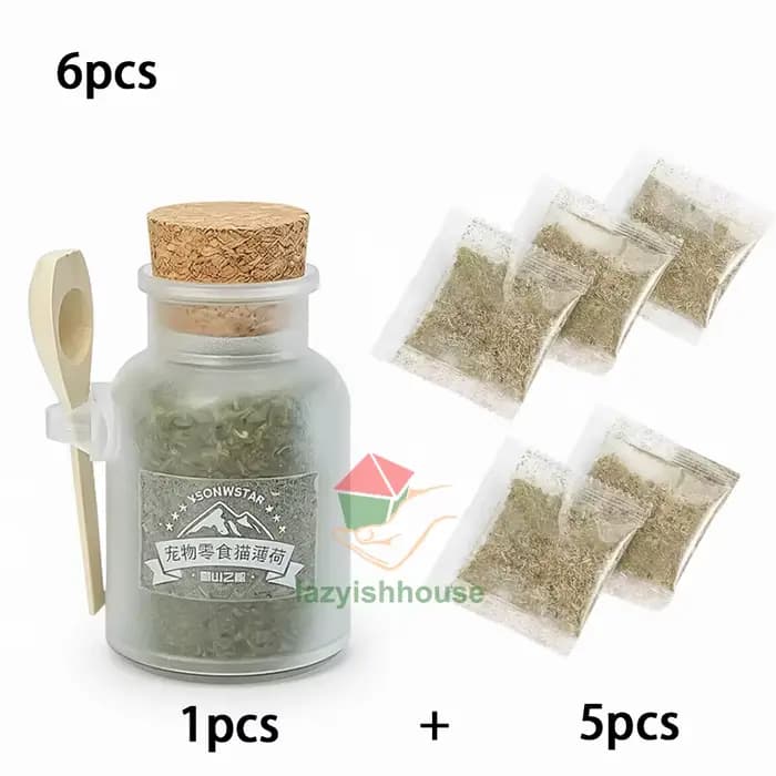 Mélange de Catnip Bio Premium Sûr, Idéal pour les Chats, Maximisé en Efficacité, Votre Chat Va Adore