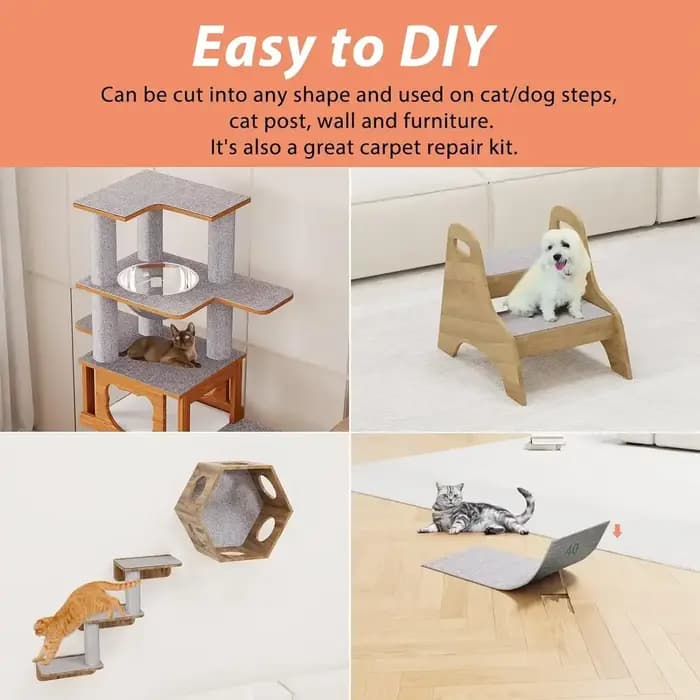 Tapis anti-rayures pour chat, auto-adhésif réglable, pour animaux de compagnie, meubles d'angle, pro