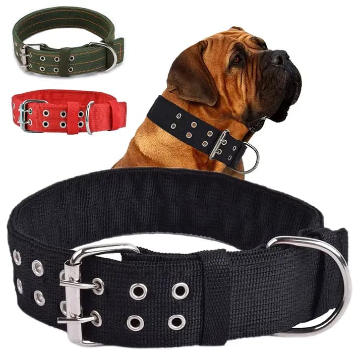 Colliers militaires épais et larges pour chiens de grande taille, collier tactique réglable en Nylon