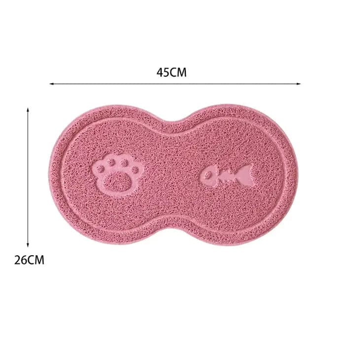 Tapis pour animaux de compagnie chat et chien, tapis de litière mignon pour chat, tapis de pied, bol