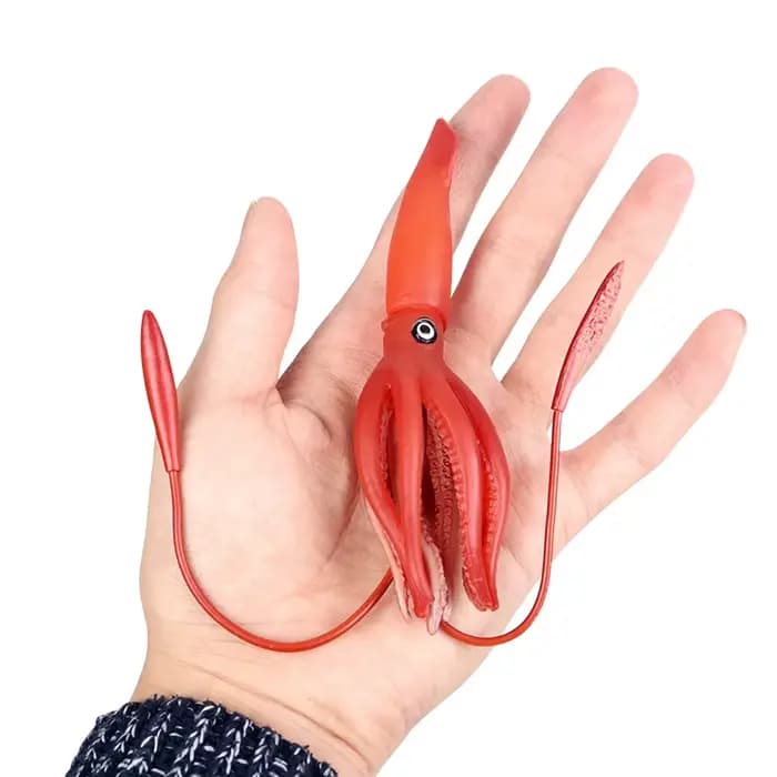 Nouveau modèle d'animaux marins Figurines jouet Simulation calmar poulpe crevette étoile de mer figu