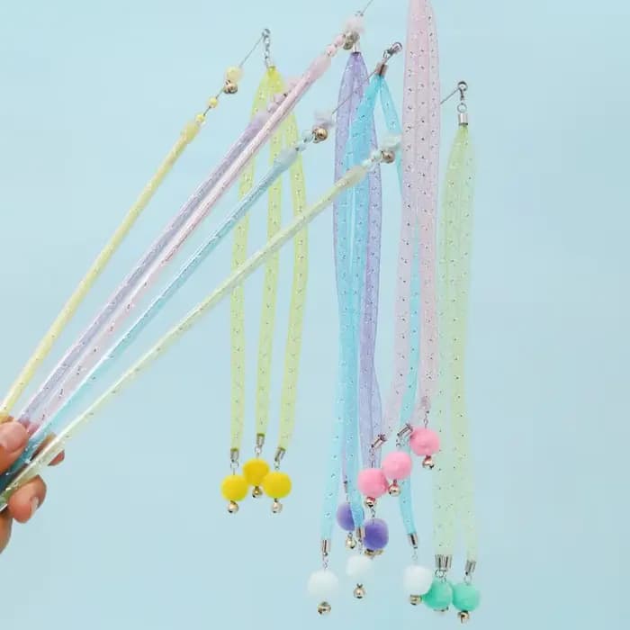 Jouet pour chat, boule de laine, jouets pour chats, bâton Teaser, fil d'acier, jouets interactifs ré
