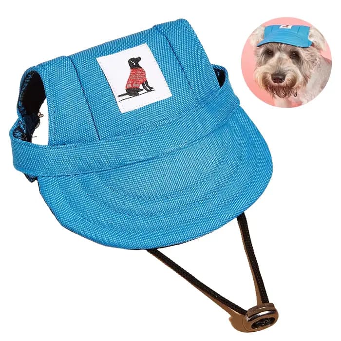 Chapeau en toile réglable pour chien, chapeau de baseball pour chiot, crème solaire de sport, casque