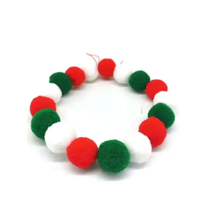 Noeuds papillon fleur arc-en-ciel pour animaux de compagnie, collier boule de poils, accessoires de
