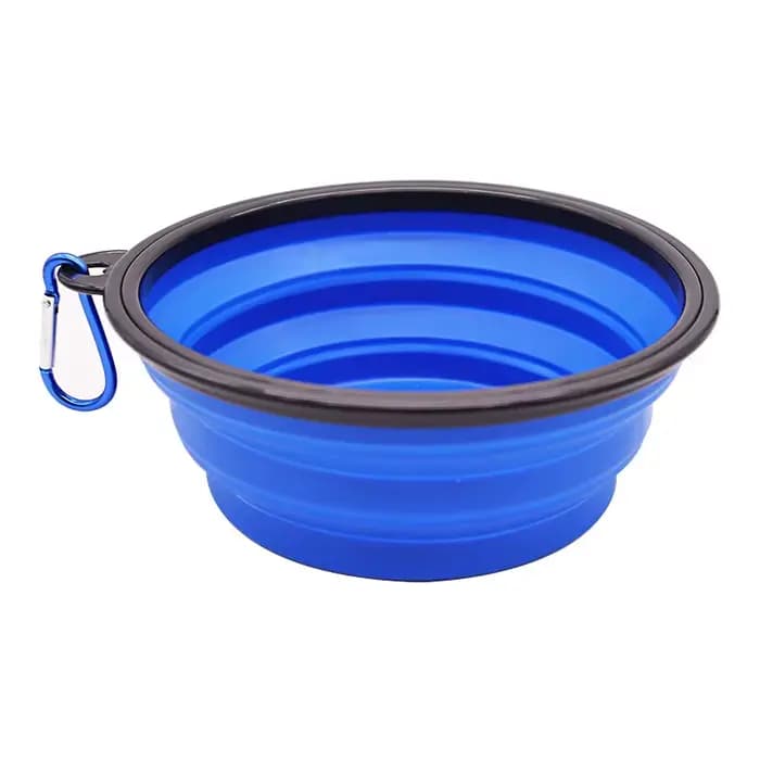 Mangeoire Portable Pliante en Silicone pour Chien et Chat, Distributeur 2 en 1 pour Animaux de Compa
