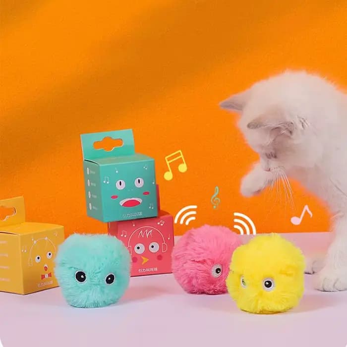 Jouets pour chats, balle interactive intelligente, herbe-aux-chats, jouet d'entraînement pour animau