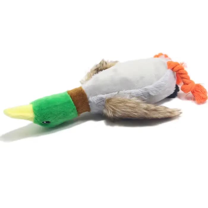 Jouet sonore de canard en peluche mignon, Animal grinçant, jouet pour chien, nettoyage des dents, co
