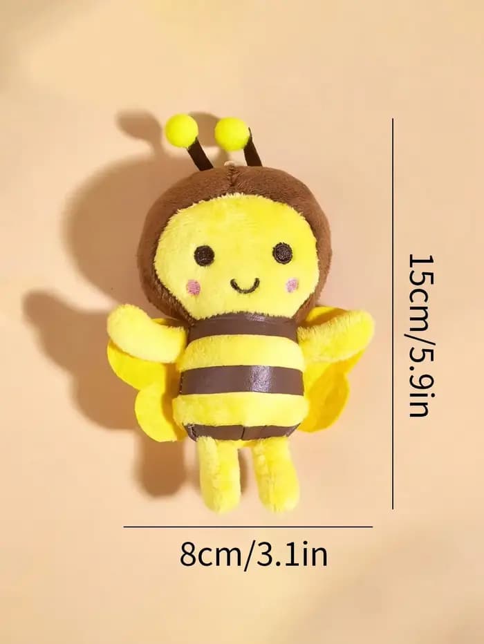 Jouet en peluche petite abeille pour chiens et chats pour interacter et jouer au nettoyage des dents