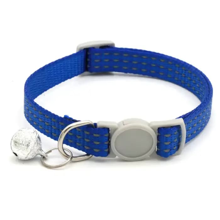 Collier de coulée réglable avec cloche pour animal de compagnie, sangle de cou sûre pour chaton et c