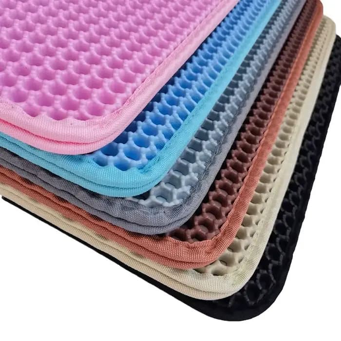 Tapis de litière pour chat, toilettes pour animaux de compagnie, imperméable, Double couche, boîte à