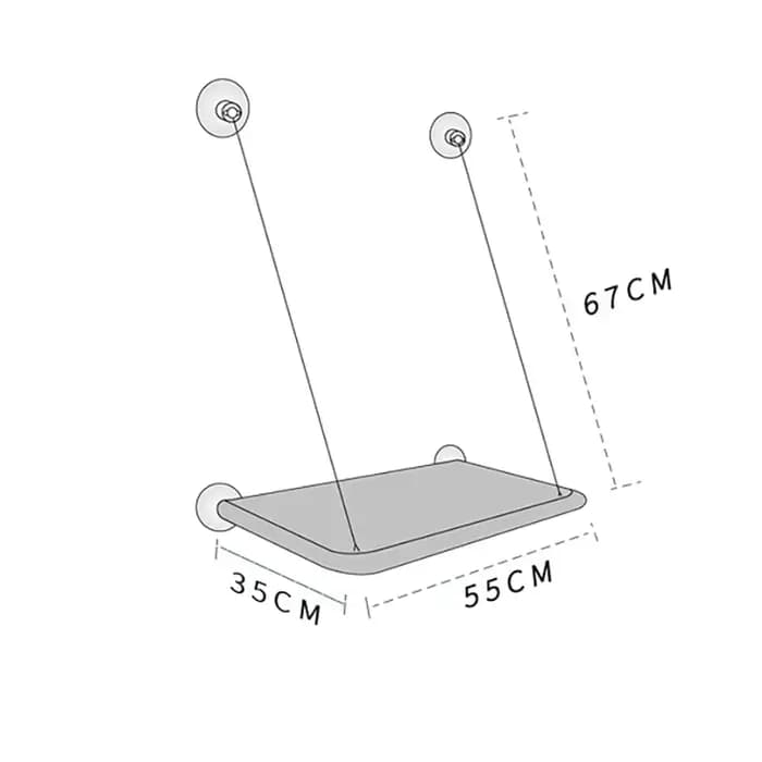 Hamac pour animaux de compagnie, lit aérien suspendu pour chat, maison pour chaton, cadre d'escalade