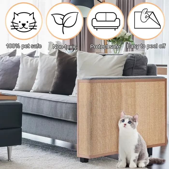 Tapis de protection contre les rayures pour chat, grattoir pour chat, arbre à gratter, tapis de cana