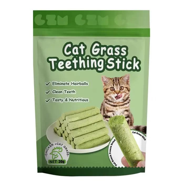 Bâtonnets de herbe à chat pour chats, friandises anti-boules de poils, supplément digestif, aide à l