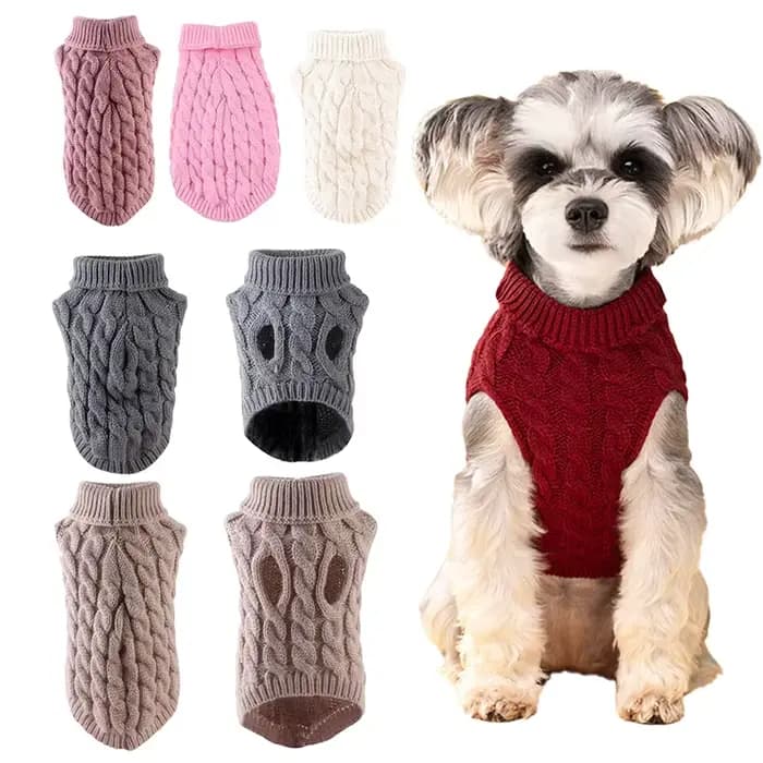 Vêtements tricotés pour chiens Chihuahua pull pour petits chiens vêtements d'hiver pour Sphinx chat