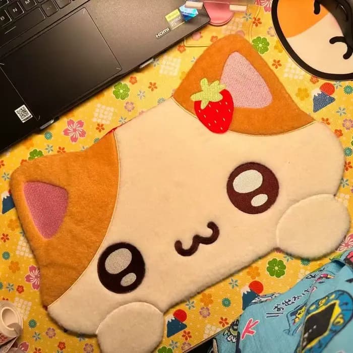 Nouveau tapis de Table chaton japonais, tissu épais, décoration de bureau, accessoires de pose, dort