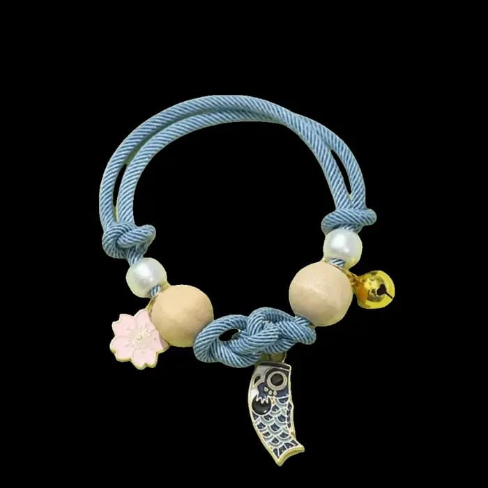 Collier anti-puces réglable pour chat, fait main, design ethnique, avec clochettes, bijou pour chiot