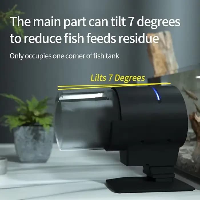 ILONDA-Mangeoire à poisson automatique Wi-Fi, 2e génération, distributeur de rajeunissement, longue